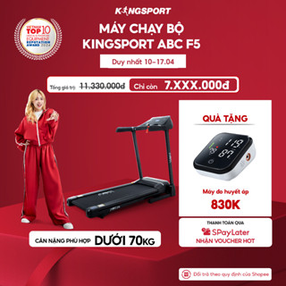 CHỈ GIAO MIỀN NAM I Máy chạy bộ KINGSPORT ABC F5, động cơ tiết kiệm điện, đệm cao su giảm xóc và đồng hồ theo dõi