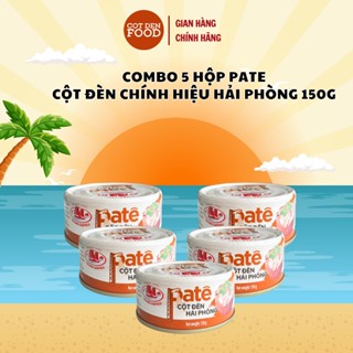 [ĐỌC KĨ PHÂN LOẠI]COMBO 5 Hộp Pate Cột Đèn Hải Phòng Đóng Hộp 150G - Đồ Hộp Hạ Long tiện lợi mang đi picnic - COTDENFOOD