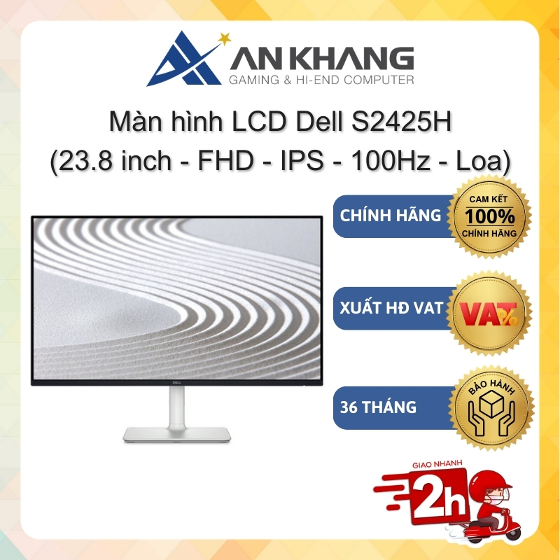 Màn hình máy tính Dell S2425H 23.8inch FHD IPS 100Hz Loa Chính hãng Bảo hành 36 tháng