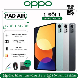 [Mày Chính Hãng]OPPO Tablet Pad Air 10.36 inch 12+512GB Wifi 4G Dual Sim Học Máy Tính Bảng Lớp HD Trực Tuyến Tab Android