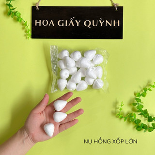 NỤ HỒNG XỐP làm hoa