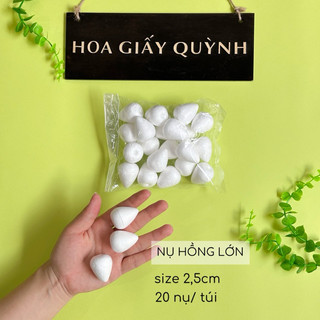 NỤ HỒNG XỐP làm hoa