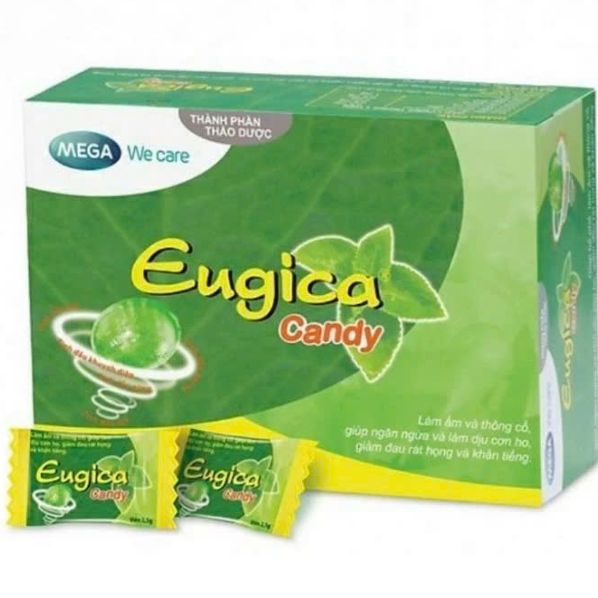 Kẹo Ngậm Eugica - Giúp Giảm Ho, Làm Dịu Họng (HỘP 100 VIÊN)