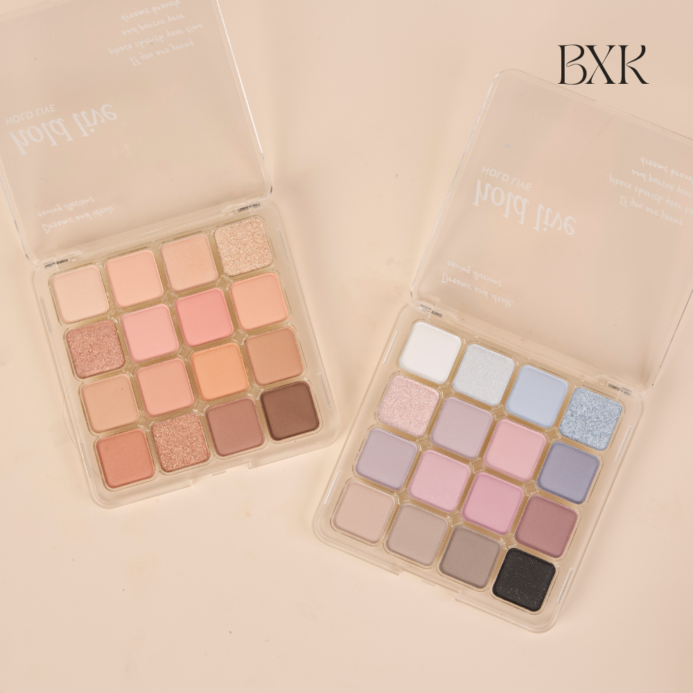 Bảng phấn mắt 16 ô HOLD LIVE trang điểm mắt nhũ mịn lì lâu trôi