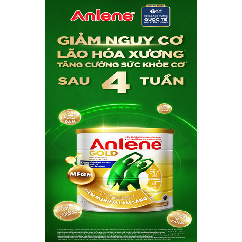 Combo 2 hộp Sữa Bột Anlene Gold Hương Vani 1.2kg | BigBuy360 - bigbuy360.vn