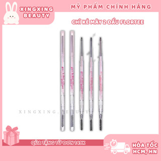 [SẴN HỎA TỐC] Chì kẻ mài Flortte 2 đầu chì kẻ mày 2 đầu vảy sợi chì kẻ mài tự nhiên lâu trôi bền màu