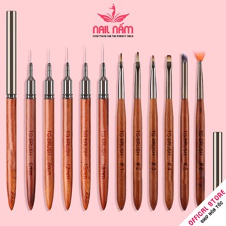 Cọ vẽ nail TG chất liệu lông chồn mềm mượt, cán bằng gỗ đàn hương cao cấp