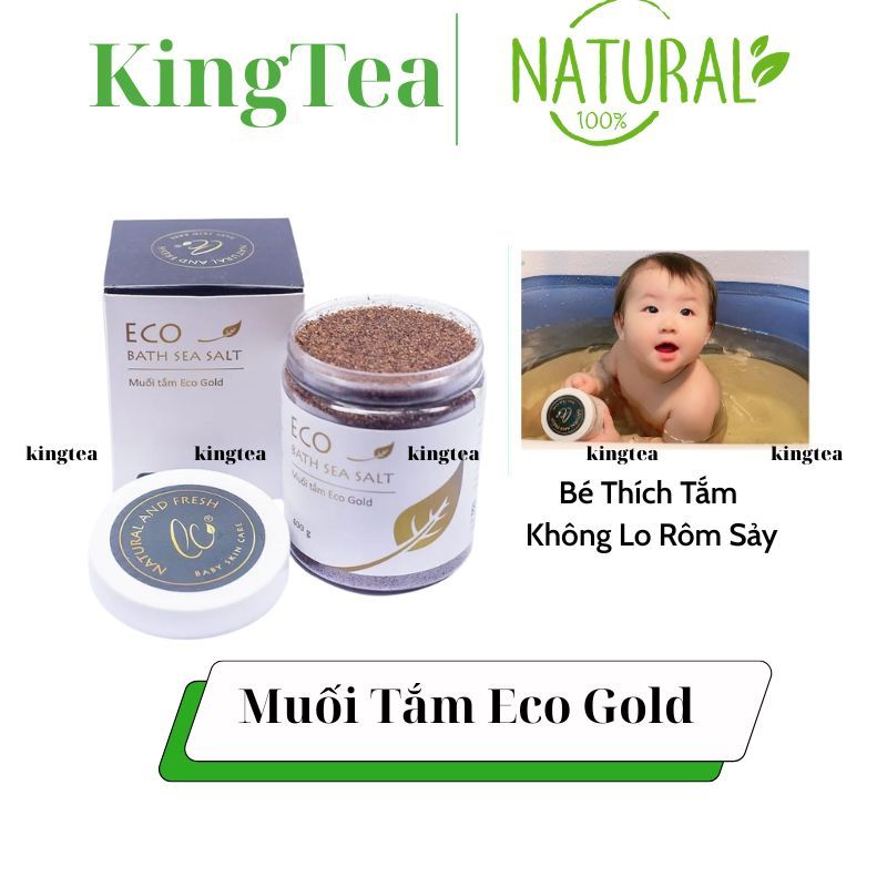  Muối Tắm Eco Gold 400g  Muối Nâu  - Muối Tắm Bé Sinh Dược - Muối Tắm Bé Thảo Dược - Sữa Tắm Em Bé 