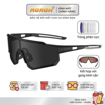Kính Râm Thể Thao Phân Cực AORON Cho Nam Nữ Chạy Bộ, Leo Núi, Đạp Xe Chống Tia UV Và Gió Bụi AK237