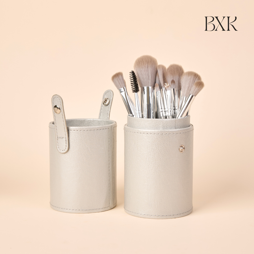 Hộp Đựng Cọ Trang Điểm Cốc Đựng Cọ Trang Điểm Chất Liệu Da PU An Toàn Đa Năng Tiện Lợi BXK COSMETICS