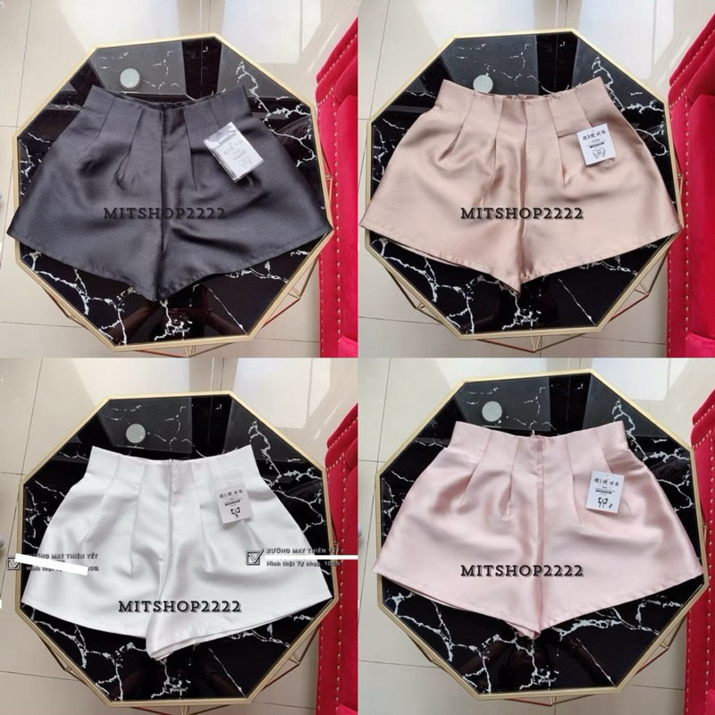 QUẦN SỌT NỮ SHORT DÂY KÉO SIZE SML PHI BÓNG CÓ TÚI ĐI CHƠI LÀM HỌC NHẢY BIỂN - Mitshop222Ó