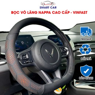[Kèm Quà Tặng]Bọc Vô Lăng Vinfast Da Nappa Cao Cấp Cho Xe VinFast – Bọc Vô Lăng Nappa Thể Thao Cao Cấp Chống Trượt, Thoá