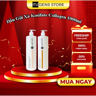  Dầu gội xả Kosifate Collagen dưỡng sinh sạch gàu mềm mượt 1000ml 