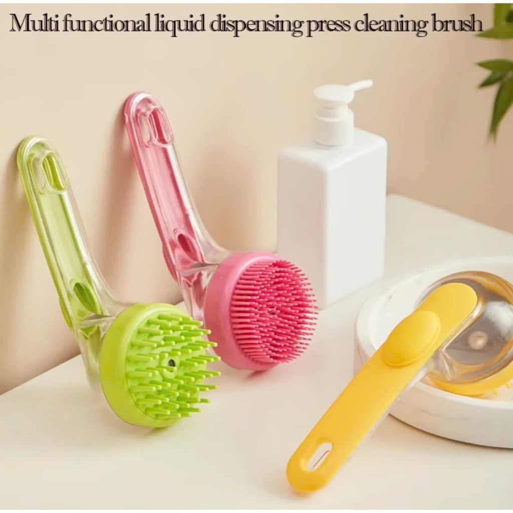 Bàn chải tắm có tay cầm - Bàn chải tắm Massage cho thú cưng - Zippopet