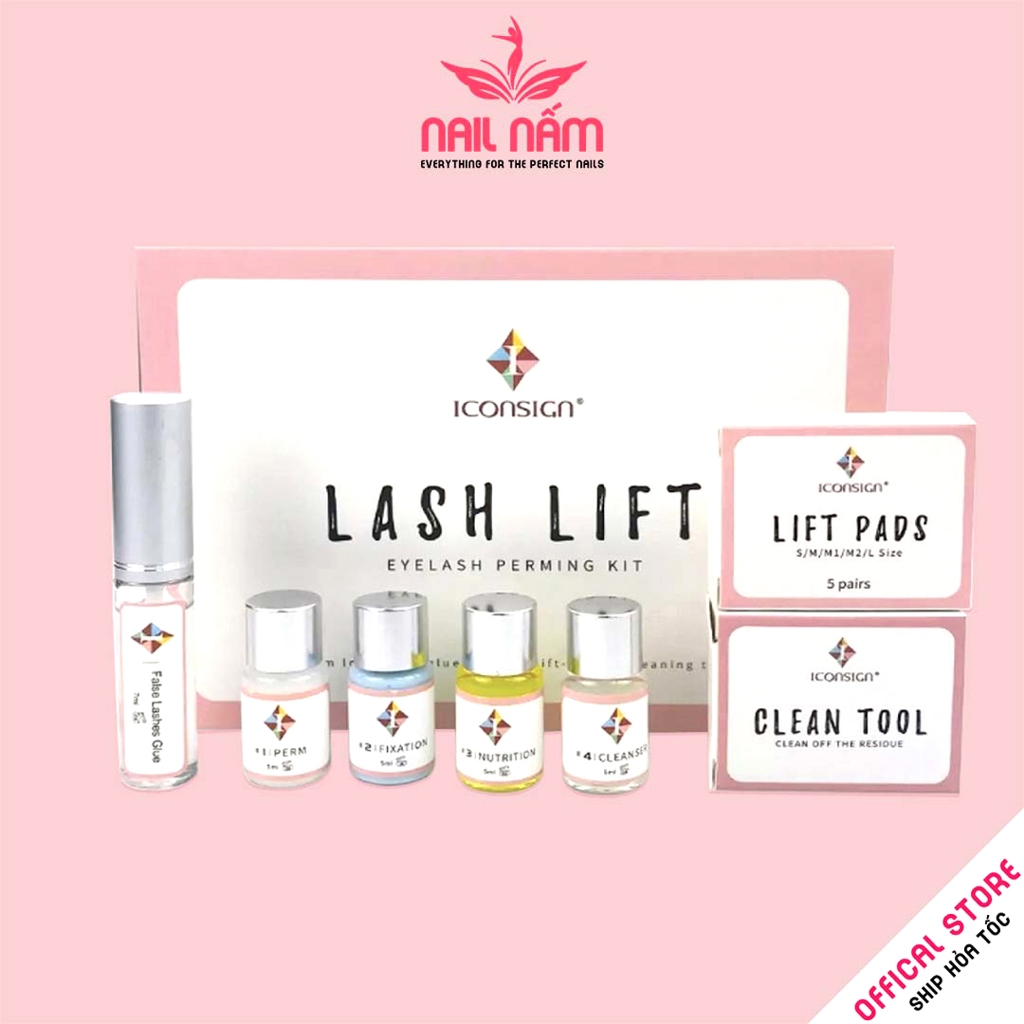 Set uốn mi Lash lift, set uốn mi colagen 3D Hàn Quốc