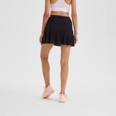 Váy chạy bộ nữ 2 trong 1 DECATHLON Run 500 đen mã 8938748