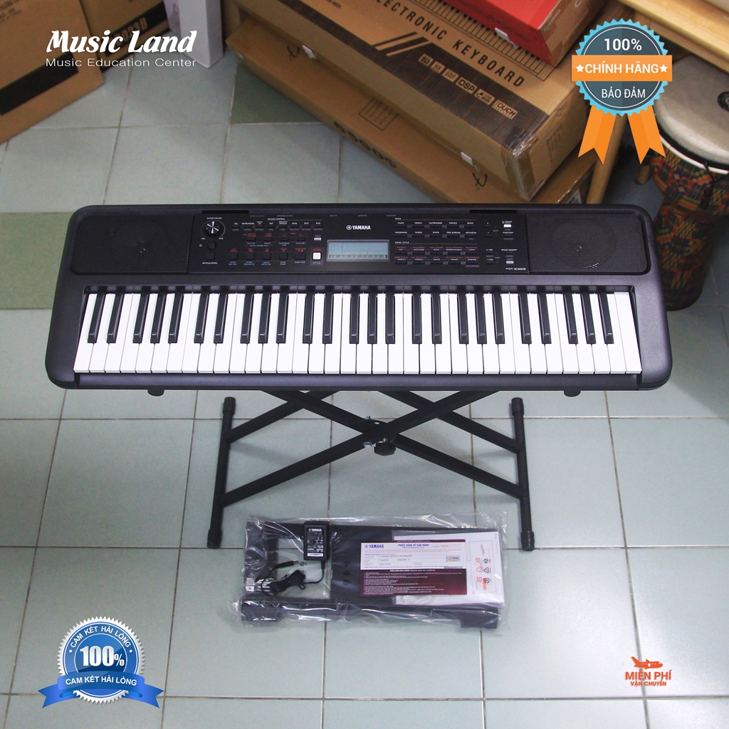 Đàn Organ Yamaha PSR E383 Chính Hãng Âm Thanh Ấm Và Sáng Nhiều Chức Năng Cho Học Tập