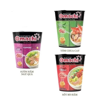  Combo 2 - 6 Ly Mì Khoai Tây Omachi Các Vị 68g 