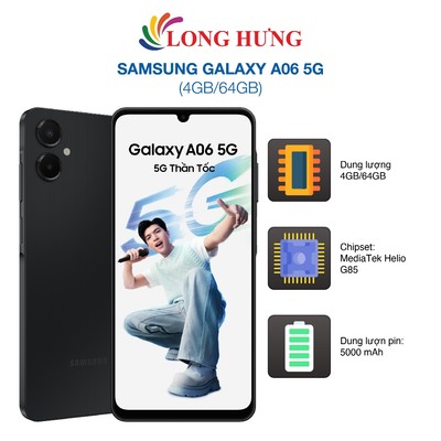 Điện thoại Samsung Galaxy A06 5G (4GB/64GB) - Hàng chính hãng