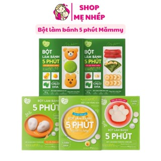 Bột làm bánh trộn sẵn Mămmy làm bữa phụ cho bé 6 tháng: bánh Crepe, Pancake, PannaCotta, Pudding và Bột làm váng sữa