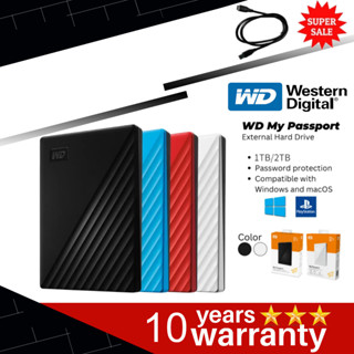 Wd Western Digital My Passport HDD 1TB 2TB USB 3.0 ổ cứng 2.5 "Di động bên ngoài cứng Drivk Bảo hành 10 năm
