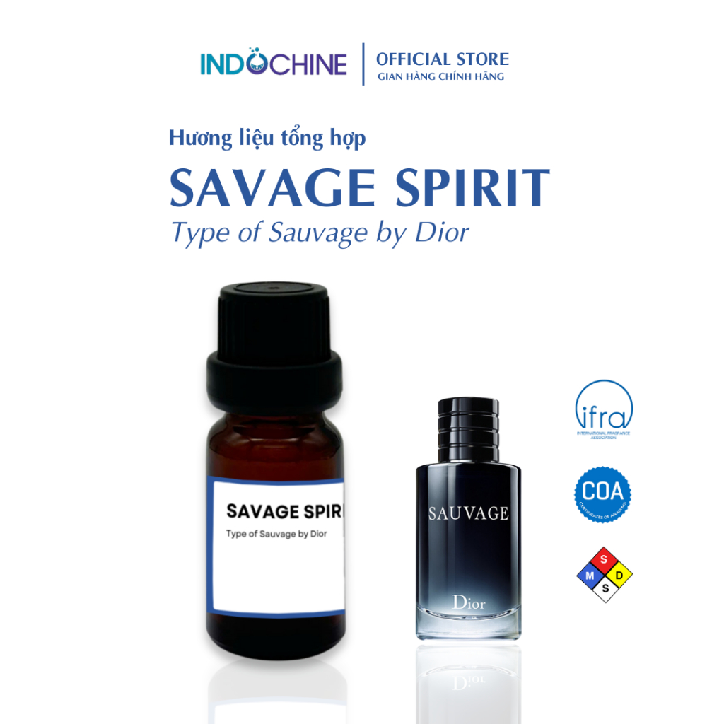 Hương liệu nước hoa SAVAGE SPIRIT 10ml, 50ml - Hương liệu tổng hợp
