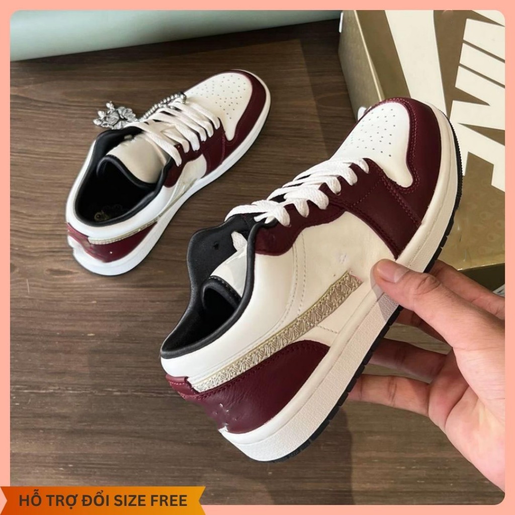 Giày Thể Thao Cổ Thấp SE Vệt Vàng, Giày Sneaker LOW SE Year Of The Dragon Thời Trang Nam Nữ V01