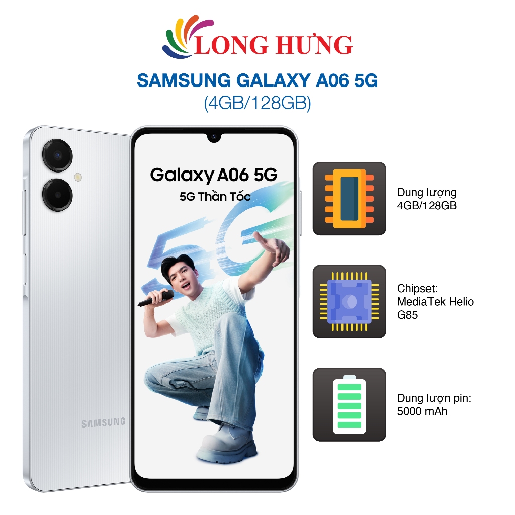 Điện thoại Samsung Galaxy A06 5G (4GB/128GB) - Hàng chính hãng
