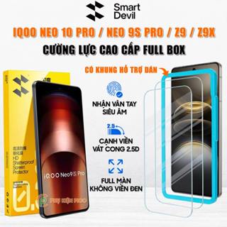 Kính cường lực iQOO Neo 10 Pro / Neo 9 / Neo9S Pro / Z9 / Z9X / Z9 Turbo trong suốt full màn hình Smart Devil và Hyper