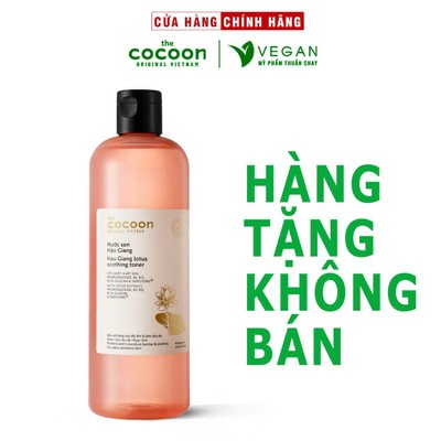 [HÀNG TẶNG KHÔNG BÁN] Toner Nước cân bằng da Sen Hậu Giang 500ml Cocoon - VEGAN - Mỹ Phẩm Thuần Chay