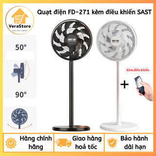 Quạt Điện Đứng FD-271 SAST ( kèm điều khiển ) - 3 Chế Độ Quạt - Tiếng Ồn Cực Thấp - Có Hẹn Giờ - Bảo Hành 2 Năm