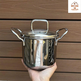  Nồi canh nồi kho nồi hầm nồi inox: Nồi inox Chockmen 18 10 đúc nguyên khối dày 2.4mm chống dính tự nhiên ckm107 
