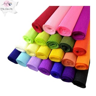 Cuộn giấy nhún, giấy nhăn làm hoa handmade 50x250 cm