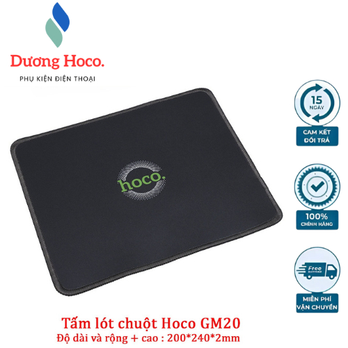 🖱 Tấm Lót Chuột Hoco GM20 - Chống Trơn Trượt, Êm Ái & Bền Bỉ 🖱