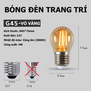 Bóng đèn LED 4W Edison ST64 C35 G45 3000K E27