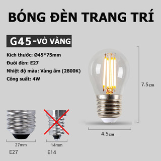 Bóng đèn LED 4W Edison ST64 C35 G45 3000K E27