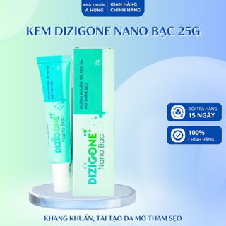 Kem DIZIGONE Nano Bạc kháng khuẩn, lành thương, tái tạo da, ngăn ngừa sẹo 25g