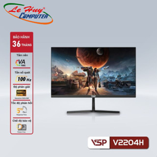 Màn hình máy tính VSP V2204H 22inch VA  FullHD 100Hz 5ms Đen - Hàng chính hãng