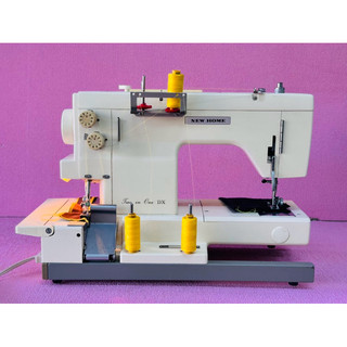 MÁY MAY HAI ĐẦU JANOME NHẬT BẢN ( đầu trước may - đầu sau vắt sổ thật)