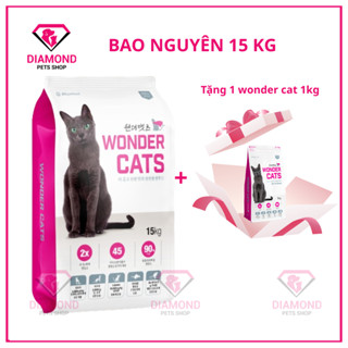 (date mới-15kg bao lớn siêu tiết kiệm) Wonder cats hạt cho mèo mọi lứa tuổi Hàn Quốc (15kg)