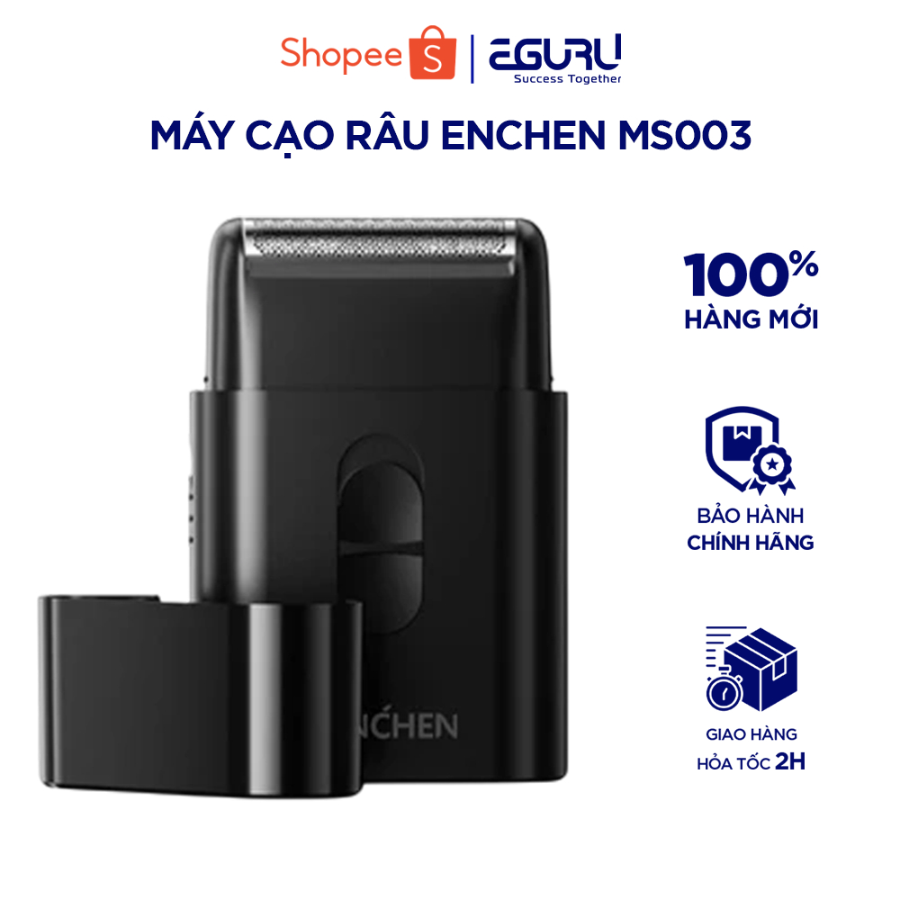 Máy cạo râu mini Enchen MS003 , tích hợp tông đơ,lưỡi dao tự mài, pin dùng đến 30 ngày - BH 12 tháng