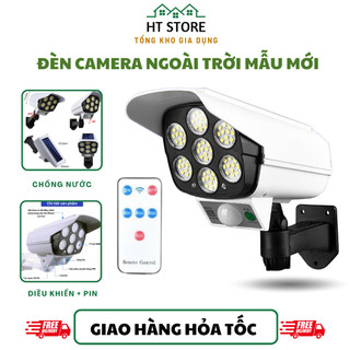 Đèn Năng Lượng Mặt Trời Giả Camera Chống Trộm - Chống Nước - Có Điều Khiển Cảm Biến - Tiết Kiệm Điện