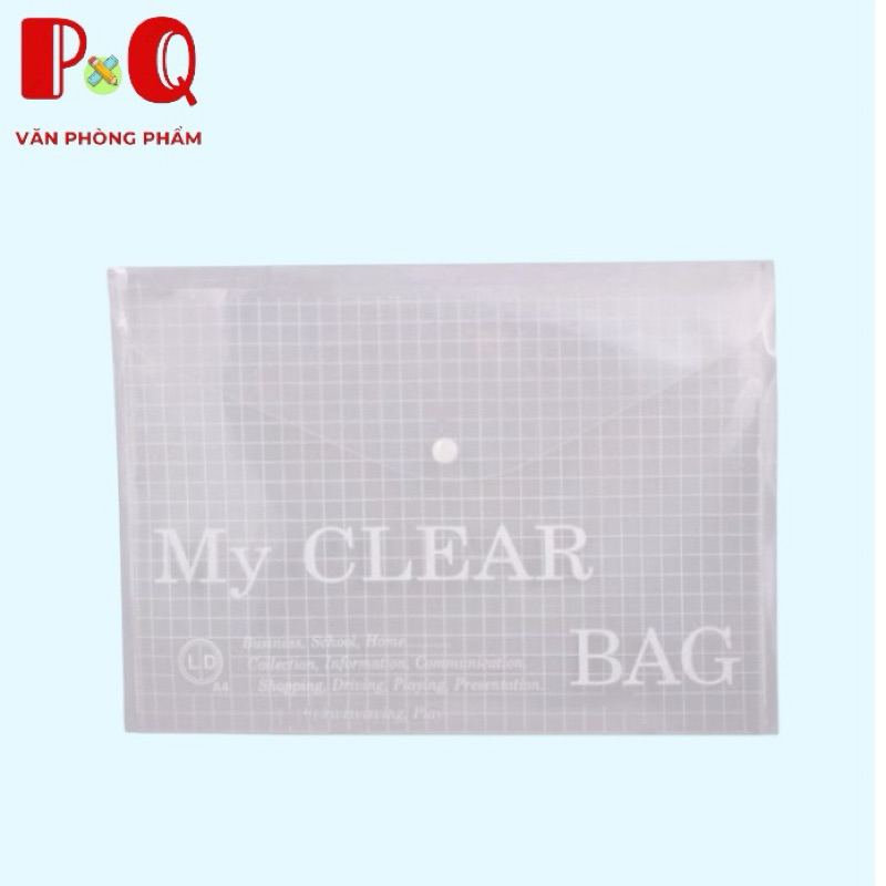 Bìa Nút A4 My Clear (Bìa Sơ Mi)