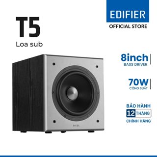 Loa Edifier T5 Sub Siêu Trầm, Công Suất 70W, Driver Bass 8 inch, Lọc tần số thấp | Bảo Hành 12 Tháng