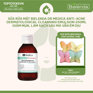 Sữa rửa mặt Bielenda Dr Medica Anti-acne Dermatological Cleansing Emulsion 250ml giảm mụn, làm sạch sâu mà vẫn êm dịu