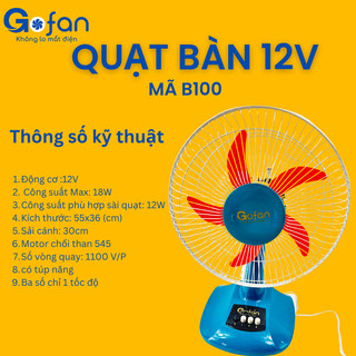 QUẠT 12V DC KẸP BÌNH