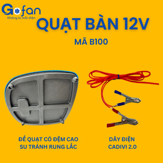 QUẠT 12V DC KẸP BÌNH