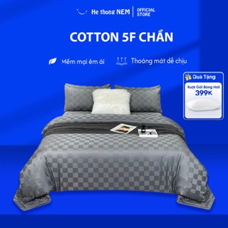 Bộ Chăn Ga Gối 5 Món He thong NEM Set Ra Drap Gối Đệm Nệm Trải Phủ Bọc Giường Trần Bông Mùa Đông