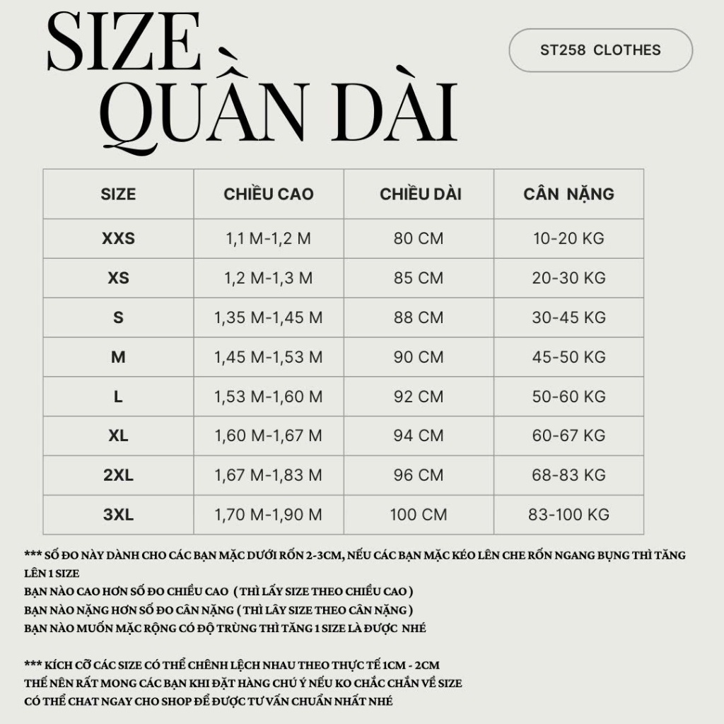 Quần túi hộp nam nữ size 30kg -100kg ( Hàng có sẵn sẽ gửi đi trong ngày , nếu hết hàng sẽ may 1-2 ngày rồi gửi đi ạ ) | BigBuy360 - bigbuy360.vn