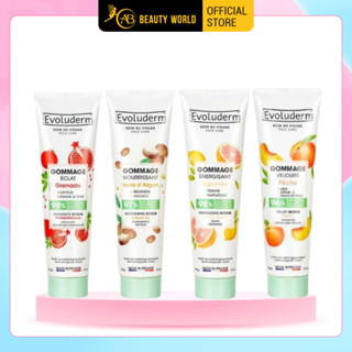 Kem tẩy tế bào chết da mặt Evoluderm sạch sâu dưỡng ẩm không khô da 150ml AB BEAUTY WORLD
